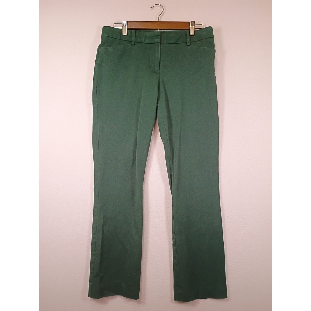 Dark Academia 41 Hawthorn Women 8 Green Straight Leg Stretch Trouser Pants